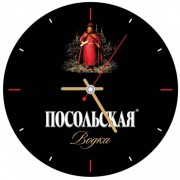стеклянные часы с логотипом