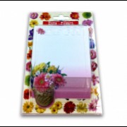 Бумага для заметок "Герберы" серия "Цветы" в блистерной упаковке фигурный срез